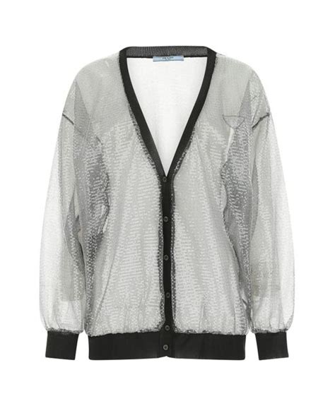 prada grey cardigan|prada australia online shopping.